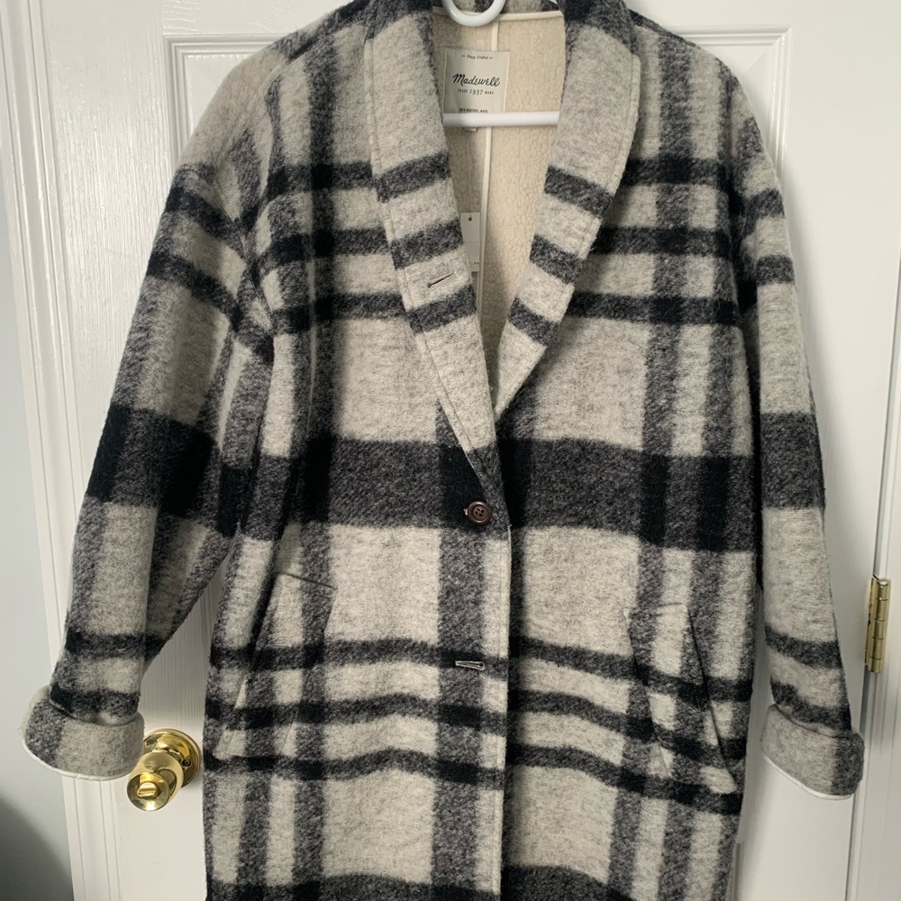 Madewell Plaid Florence Coat